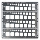 Tamiya Modeling Template (Square, 1-10mm), TAM74156, by TAMIYA