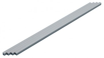 Wave Material series Plastic material square rod 【gray】 5.0 mm 4 pieces OM395, WAV23459, by WAVE