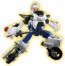 TAKARA TOMY Tomica Job Braver JB06 Police Braver Honda VFR White Motorcycle, TAK89725, by TAKARA TOMY