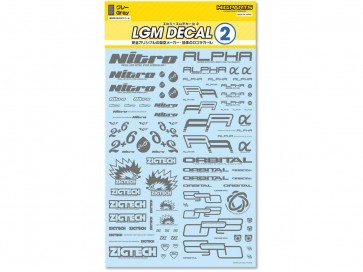 HI Q PARTS LGM Decal 2 Gray (1 piece), HIQ77927, by HI Q PARTS