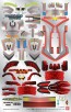 Bandai Danball Senki / Danboru Senki LBX STICKER #09 (FOR LBX PERSEUS & LBX ACHILLES DEED) , BAN50433, by BANDAI