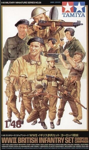 TAMIYA 1/48 British Infantry (European front), TAM32526, by TAMIYA