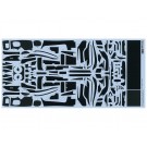 Tamiya 1/24 Detail up Parts Series FERRARI FXX K CARBON SLIDE MARK SET  , TAM26699, by TAMIYA