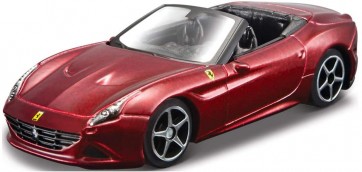 TAKARA TOMY 1/64 Tomica Presents Burago Race & Play Series Ferrari California T (Open Top) (Red)  , TAK63046, by TAKARA TOMY