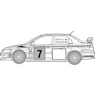 Fujimi 1/24 Inch-up Series No.311 Lancer Evolution VII WRC Rally Model, FUJ47669, by FUJIMI