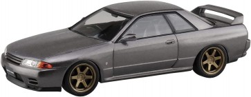 Aoshima 1/32 The Snap Kit No.14-SP1 Nissan R32 Skyline GT-R Custom Wheel (Gun Gray Metallic), AOS66348, by AOSHIMA