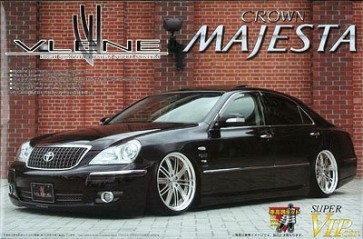 Aoshima 1/24 Super VIP Car 88 Brain ES Toyota 18 Late Majesta plastic kit , AOS47378, by AOSHIMA