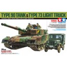 Tamiya 1/35 Tamiya Limited Release TYPE 90 TANK & TYPE 73 LIGHT TRUCK  , TAM51865, by TAMIYA