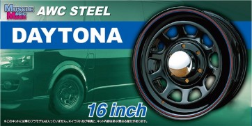 Aoshima  1/24 Muscle Magic AWC Steel Daytona 16 inch, AOS54284, by AOSHIMA