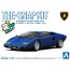 Aoshima 1/32 The Snap Kit No.20-E Lamborghini Countach LP400 (Blue), AOS65372, by AOSHIMA