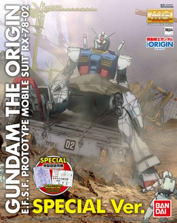 BANDAI  1/100 MG RX-78-02 Gundam (ORIGIN Version) SP Edition   Plastic Model kit, BAN68980, by BANDAI