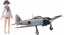 Hasegawa 1/20 Strike Witches Yoshika Miyafuji w/Zero Fighter Model 22(1/72) , HAS21759, by HASEGAWA