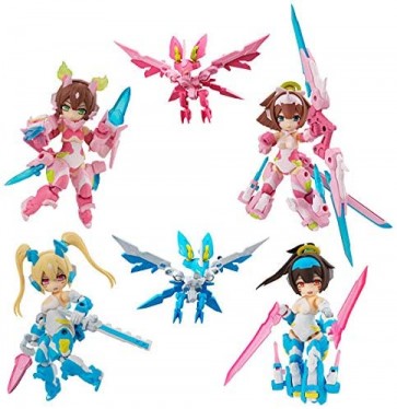 MegaHouse Desktop Army Megami Device Asra Series: (Oki Aoi) 1Box (4pcs)  , MEG31386, by MEGAHOUSE