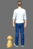 Atelier IT  1/35 A man & a dog  resin kit figure, AIT35001, by Atelier IT