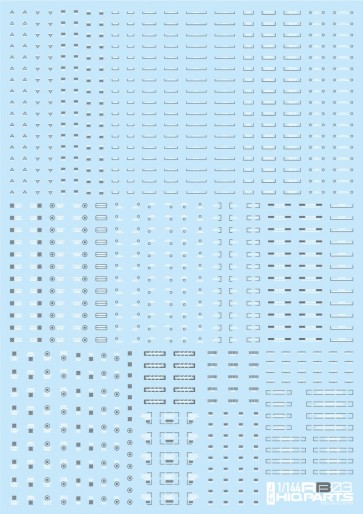 HI Q PARTS 1/144 RB03 Caution Decals White & Gray (1 Sheet), HIQ89630, by HI Q PARTS