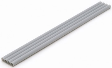 Wave Material series Plastic pipe 【gray】 thin type outer 7.0 mm 4 pieces OM 225 , WAV22254, by WAVE