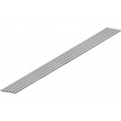 Wave Plastic = Material (Gray) Half Pipe 2 x 4 mm 5pcs, WAV24524, by WAVE