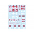 HI Q PARTS JPN DECAL 00 RED (1PC)  , HIQ75053, by HI Q PARTS