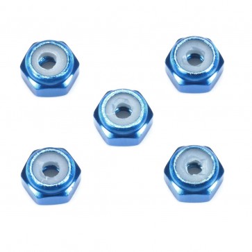 TAMIYA GP500 2mm aluminum lock nut (five Blue), TAM15500, by TAMIYA