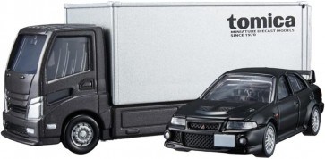 TAKARA TOMY Tomica Premium tomica Transporter Mitsubishi Lancer Evolution VI GSR, TAK12576, by TAKARA TOMY