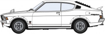 Hasegawa 1/24 Mitsubishi Galant GTO 2000GSR Early Model w/Rear Wing, HAS06786, by HASEGAWA