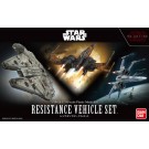 Bandai STAR WARS 1/144 & 1/350 Resistance Vehicle Set , BAN97690, by BANDAI