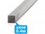 Wave Plastic = Material (Gray) Square Pipe 6 mm 4pcs, WAV24340, by WAVE