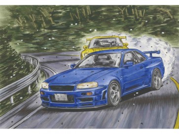 Fujimi 1/24 Initial D Series No.22 Skyline GT-R (BNR34) Kozo Hoshino, FUJ83909, by FUJIMI