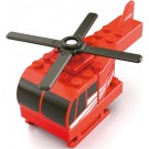 TAKARA TOMY Tomica Plarail Block Fire Helicopter, TAK91083, by TAKARA TOMY