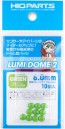 HI Q PARTS LUMI DOME 2 Fluorescent Green 6.0mm (10pcs), HIQ79440, by HI Q PARTS