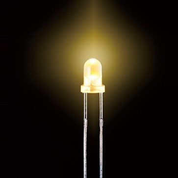 Mineshima Japan LED 3φ (yellow) 5pcs, MNSHP-25, by MINESHIMA