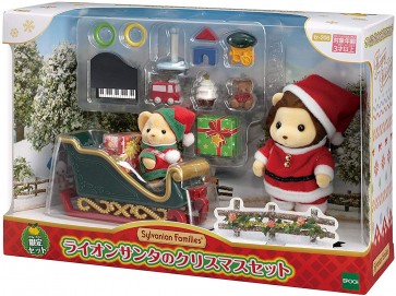 Epoch Sylvanian Families Lion Santa Christmas Set  , EPC45987, by Epoch