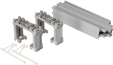 TAKARA TOMY PLA-RAIL R-26 HIGH SHELF STRAIGHT LINE RAIL  , TAK90402, by TAKARA TOMY