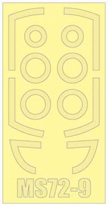 Platz 1/72 JASDF T-1 JET TRAINER MASK SHEET  , PLZ56815, by PLATZ