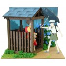Sankei MINIATUART KIT STUDIO GHIBLI MINI SHELTER FROM THE RAIN , SNK49551, by SANKEI