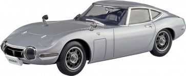 Aoshima 1/32 Raku-Pla Snap Kit No.06-SS Toyota 2000GT (Thunder Silver Metallic), AOS68120, by AOSHIMA