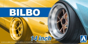 Aoshima 1/24 Bilbo 14 inches plastic kit   (4 wheels & tires), AOS53751, by AOSHIMA
