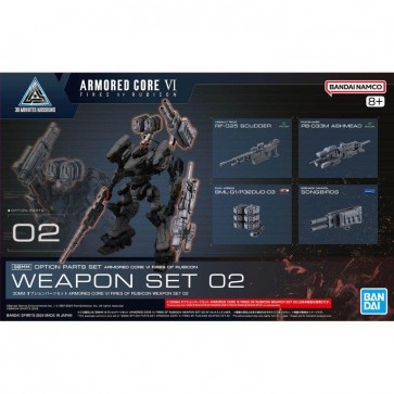 Bandai 30MM Option Parts Set Armored Core VI Fires of Rubicon Weapon Set 02, BAN74371, by BANDAI