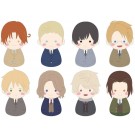 Kotobukiya FUKUBUKU COLLECTION Hetalia World Stars Trading Mascot: 1Box (8pcs) , KBY36257, by KOTOBUKIYA