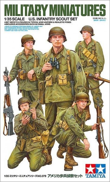 Tamiya 1/35 MM U.S. INFANTRY SCOUT SET, TAM53798, by TAMIYA