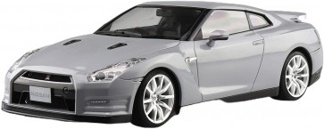 Aoshima 1/24 Pre-Painted Model No.02-A Nissan R35 GT-R '14 Ultimate Metal Silver  , AOS06243, by AOSHIMA
