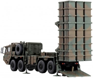 Aoshima 1/72 Military model kit JGSDF TYPE 03 MEDIUM-RANGE SURFACE-TO-AIR MISSILE  , AOS55397, by AOSHIMA