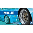 Aoshima 1/24 Mark Ⅲ 14 inch Plastic kit   (4 wheels & tires), AOS53898, by AOSHIMA