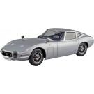Aoshima 1/32 Raku-Pla Snap Kit No.06-SS Toyota 2000GT (Thunder Silver Metallic), AOS68120, by AOSHIMA