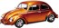 Aoshima 1/32 RakuPla Snap Kit No.20CU-MO Volkswagen Beetle Custom (Metallic Orange), AOS68083, by AOSHIMA