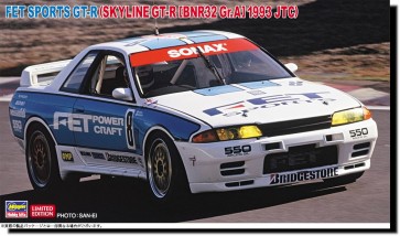 Hasegawa 1/24 FET Sports GT-R (Skyline GT-R [BNR32 Gr.A Specification] 1993 JTC), HAS07233, by HASEGAWA