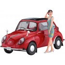 Hasegawa 1/24 Subaru 360 Young SS w/60's Girls Figure  , HAS22916, by HASEGAWA