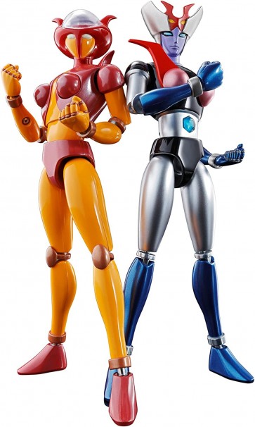 Bandai Chogokin Damashii GX-08R Aphrodai A vs GX-09R Minerva X, BAC51297, by BANDAI