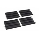 Tamiya Mini 4WD Grade Up Part JAPAN CUP JUNIOR CIRCUIT STRAIGHT (BLACK) 4PCS  , TAM55060, by TAMIYA
