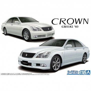 Aoshima 1/24 The Model car No.118 TOYOTA GRS182 CROWN ROYAL SALOON G/ATHLETE G '03  , AOS57933, by AOSHIMA